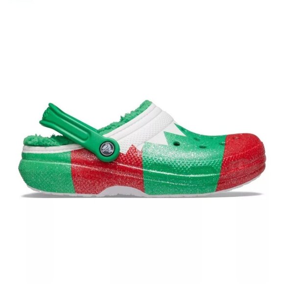 Crocs Classic Elf Faux Fur Lined Clogs Holiday Christmas Glitter Mens 13 /Wmn14 main image 10